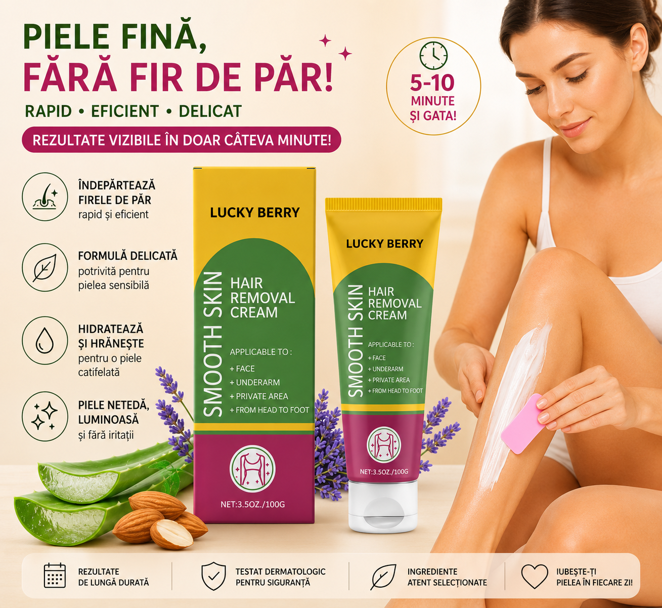 Crema Delicată pentru Epilare