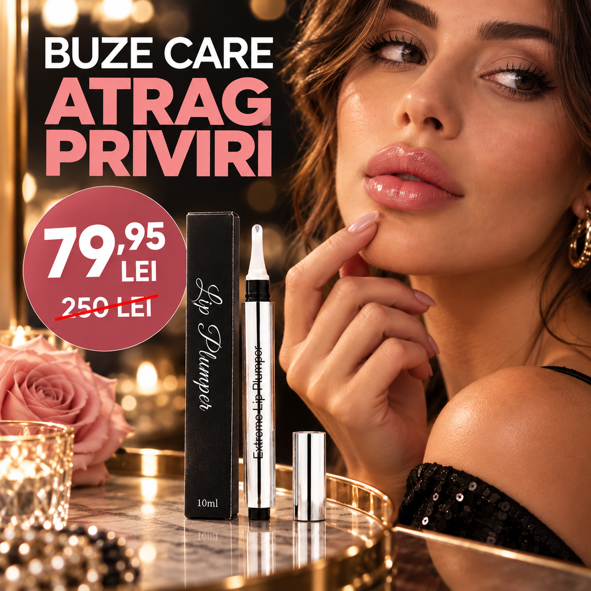 Ulei Ser pentru Buze Pline fără Injecții