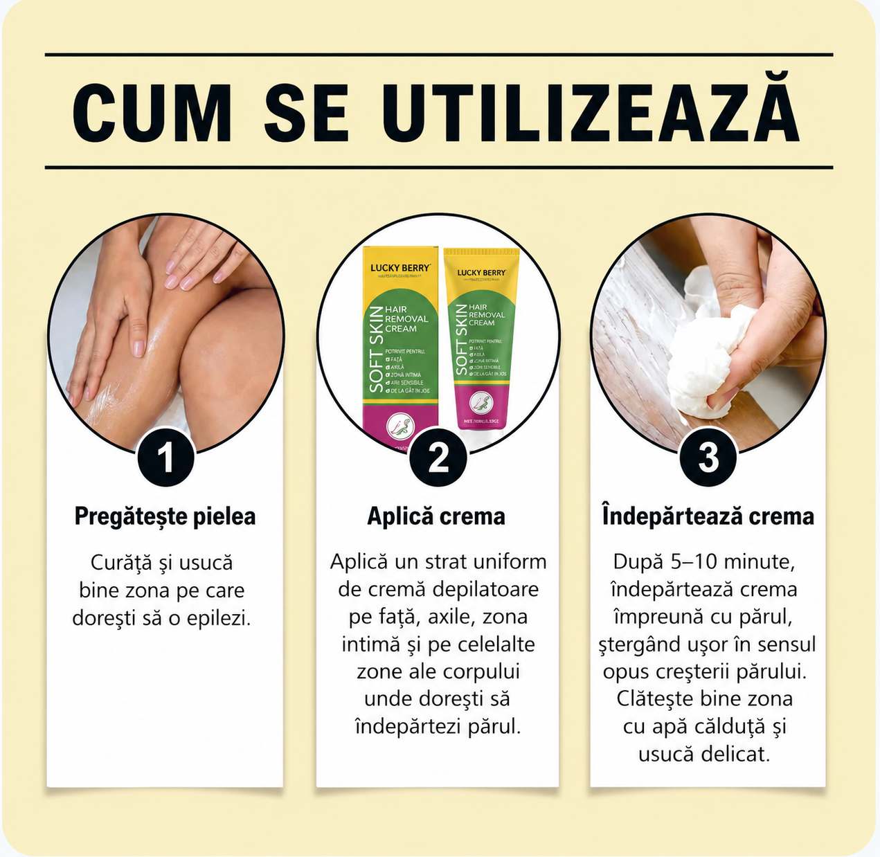 Crema Delicată pentru Epilare